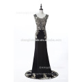 Fashion New Traditional Formal Evening Dress See Through Back Embroidered Crystal Prom Dress